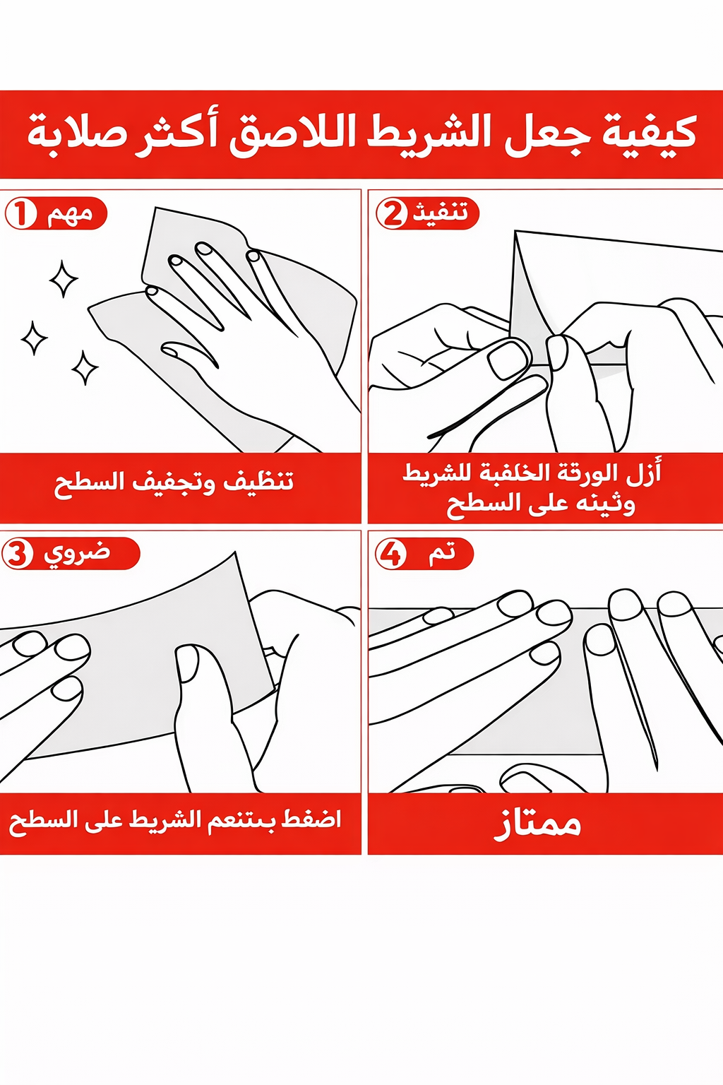 شريط لاصق وعاكس لجوانب المقطوره