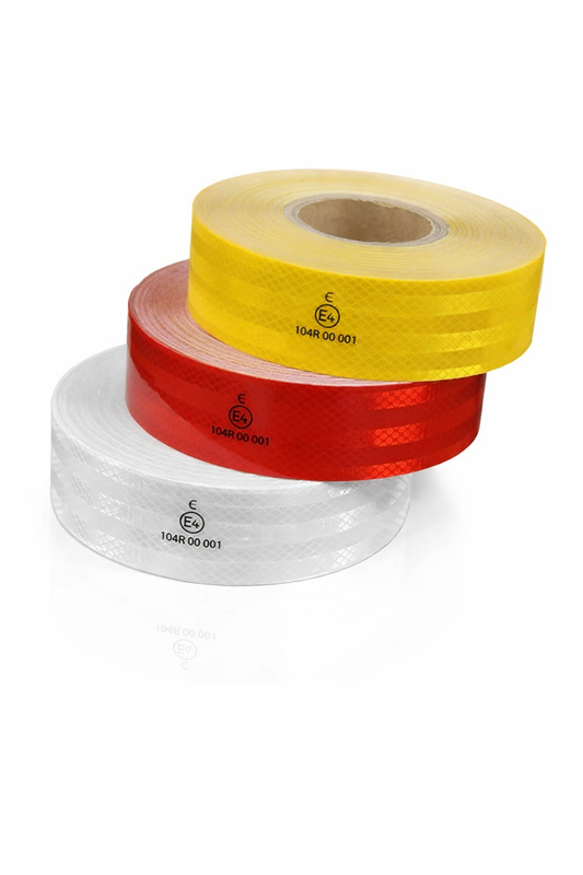 شريط لاصق وعاكس لجوانب المقطوره