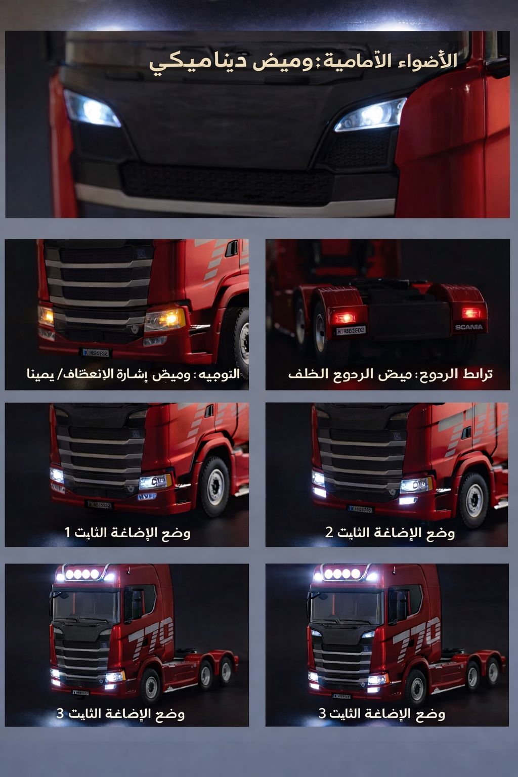 مجسم سكانيا ب ريموت(جهاز تحكم عن بعد)